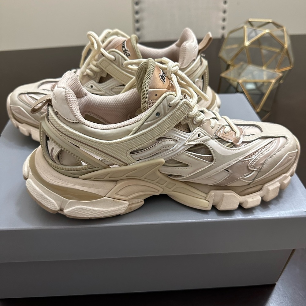 Balenciaga Cream Athletic Shoes - Picture 2 of 8